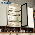 Armário de cozinha doméstico de estilo minimalista moderno de alta qualidade
